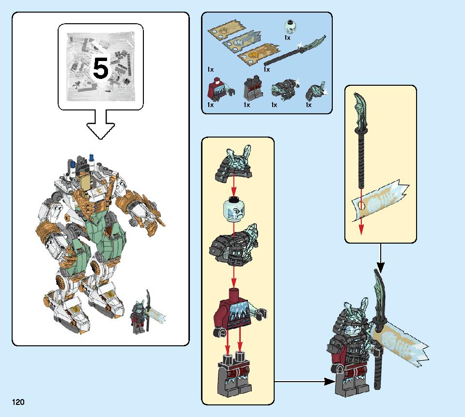 巨神メカ タイタンウィング 70676 レゴの商品情報 レゴの説明書・組立方法 120 page