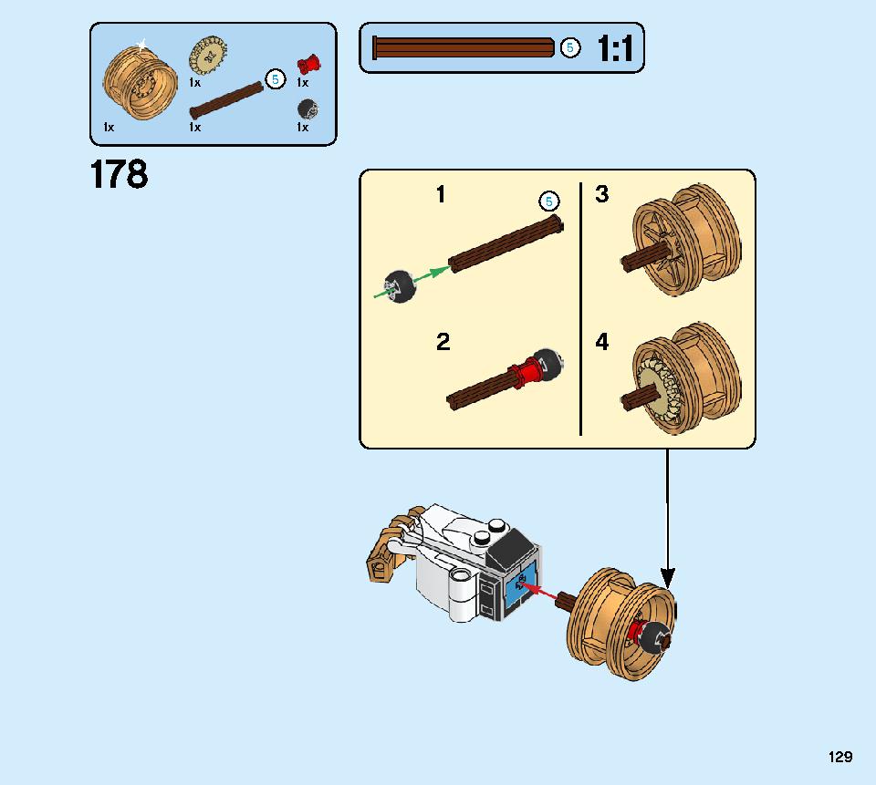 로이드의 타이탄 로봇 70676 레고 세트 제품정보 레고 조립설명서 129 page