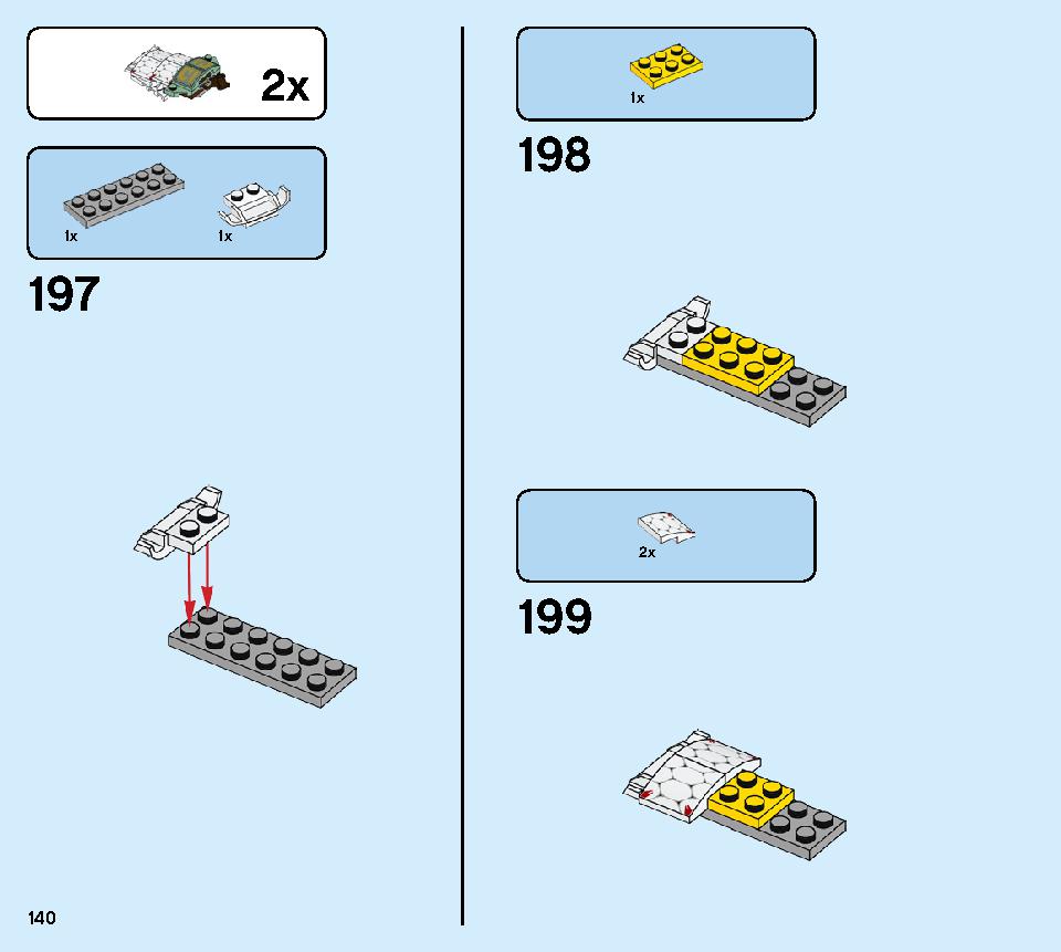 巨神メカ タイタンウィング 70676 レゴの商品情報 レゴの説明書・組立方法 140 page