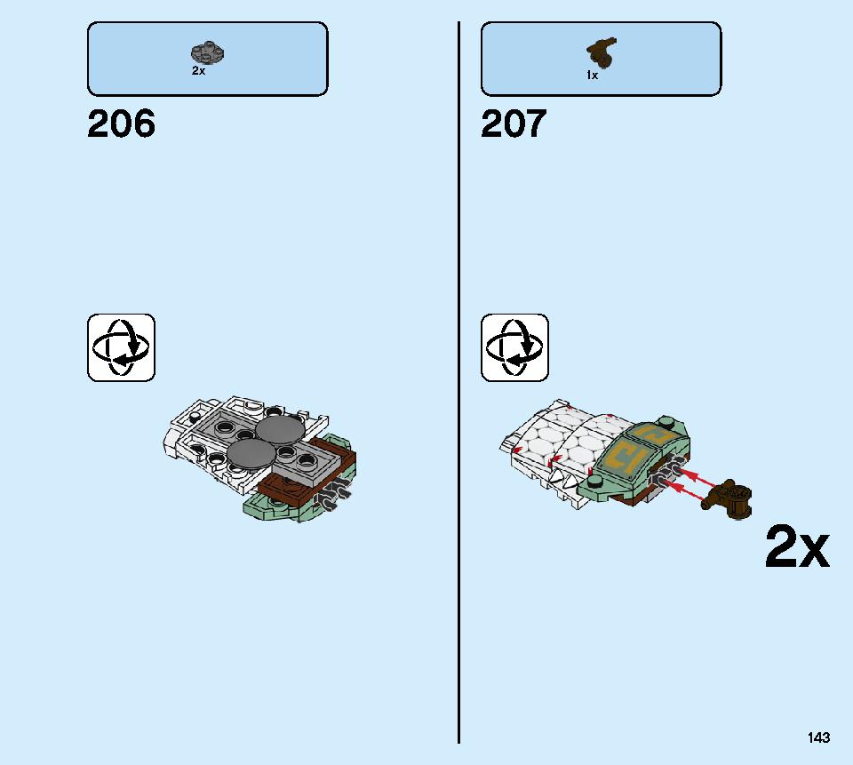 로이드의 타이탄 로봇 70676 레고 세트 제품정보 레고 조립설명서 143 page