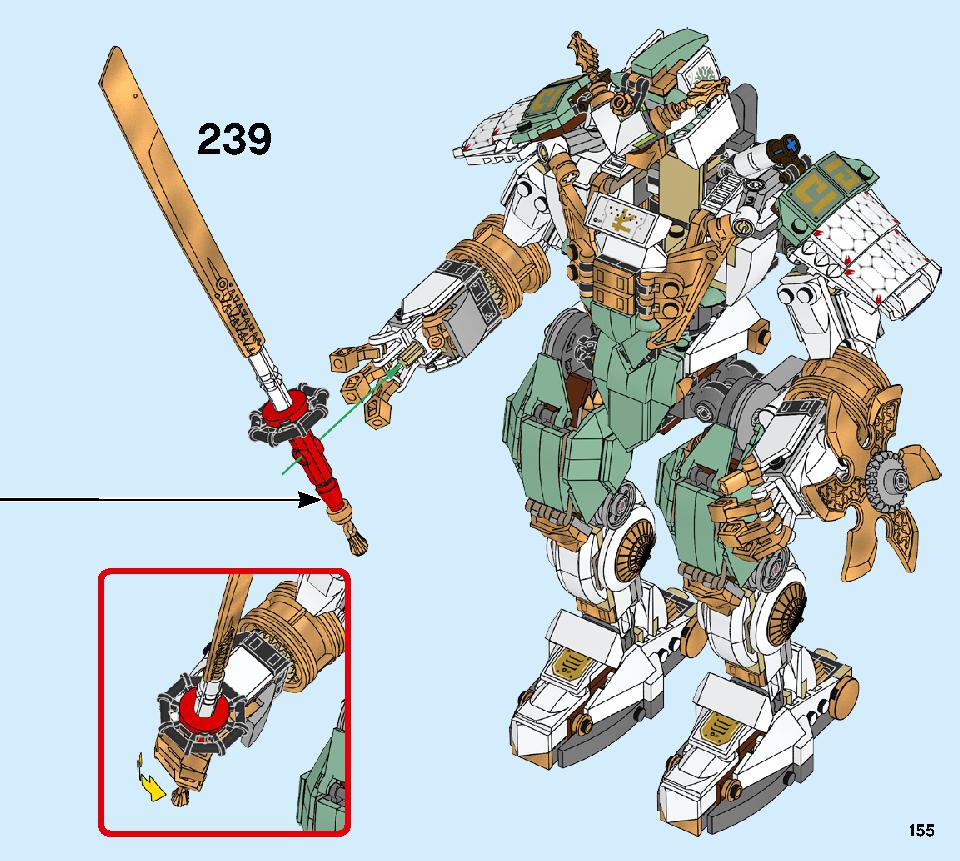 巨神メカ タイタンウィング 70676 レゴの商品情報 レゴの説明書・組立方法 155 page