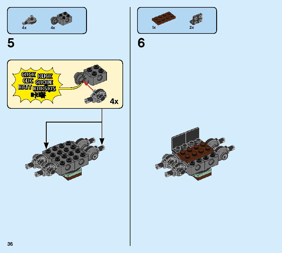 巨神メカ タイタンウィング 70676 レゴの商品情報 レゴの説明書・組立方法 36 page