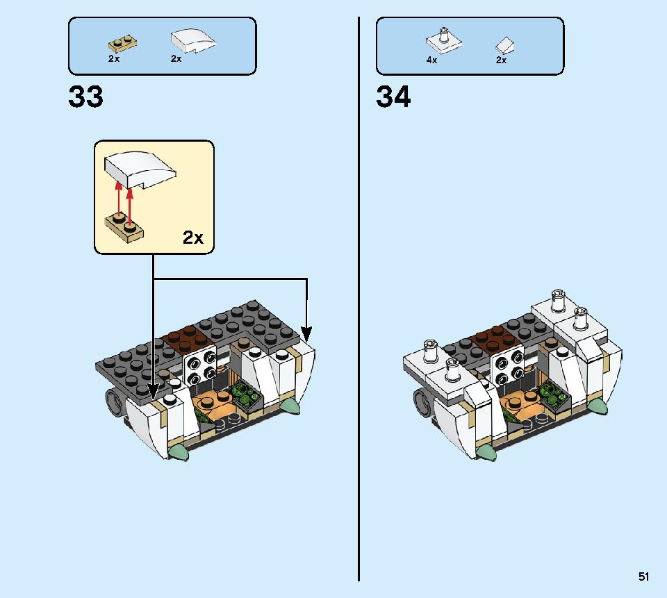 Lloyd's Titan Mech 70676 LEGO information LEGO instructions 51 page