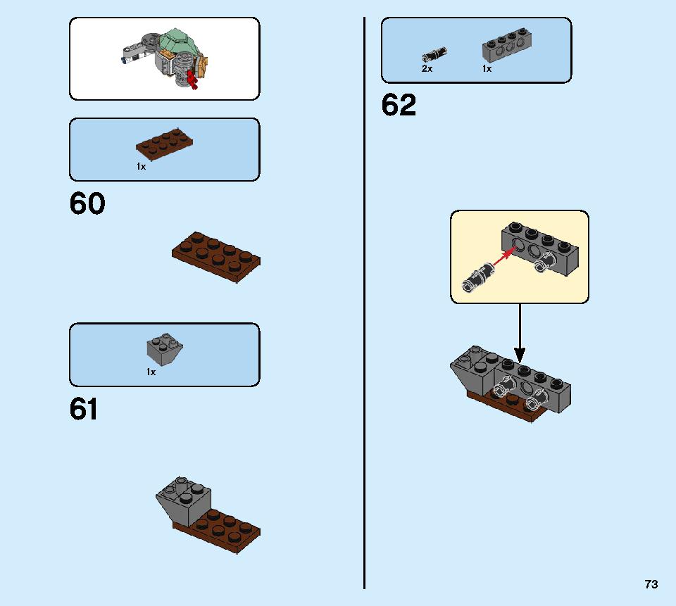 Lloyd's Titan Mech 70676 LEGO information LEGO instructions 73 page