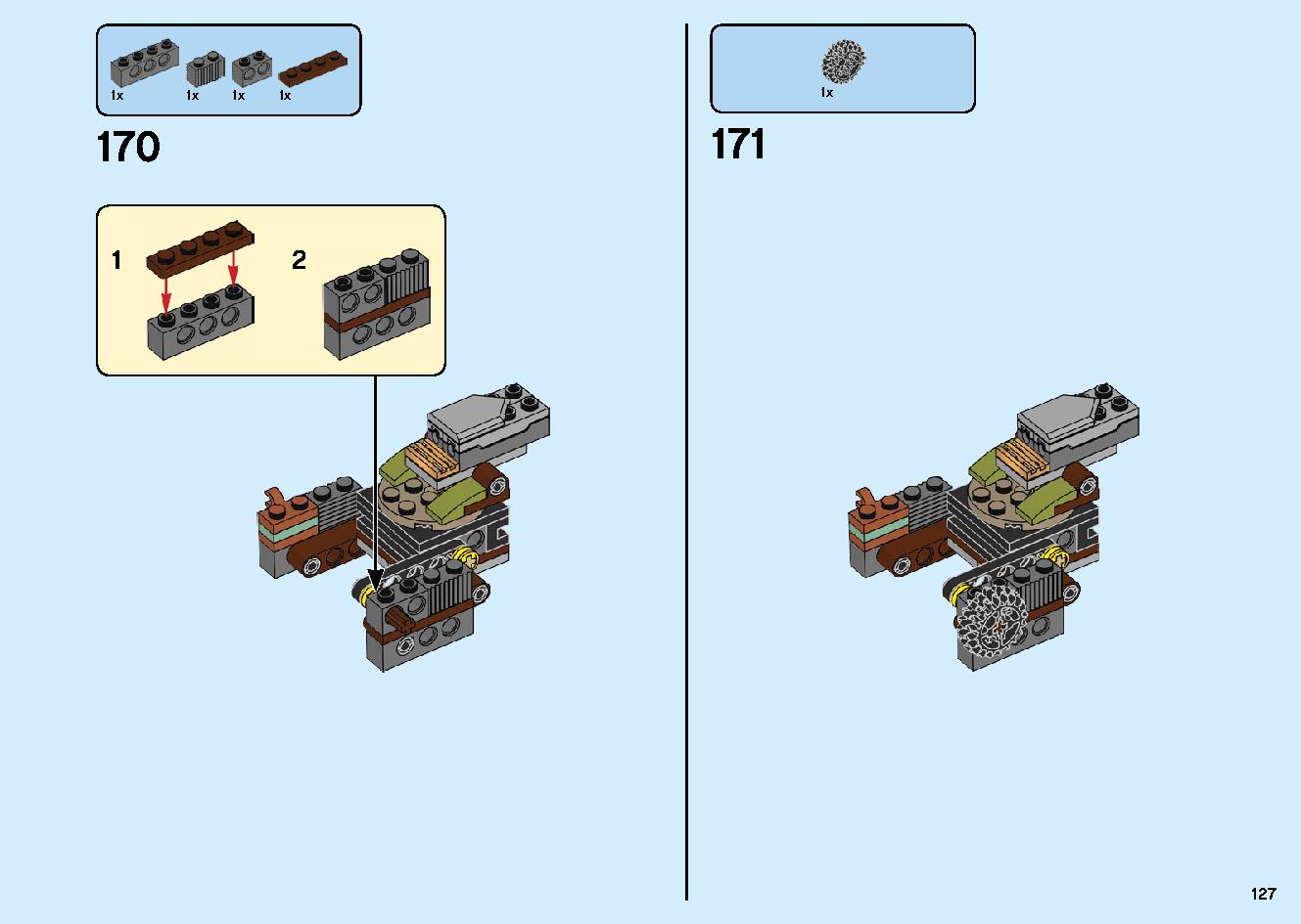陸上戦艦バウンティ号 70677 レゴの商品情報 レゴの説明書・組立方法 127 page