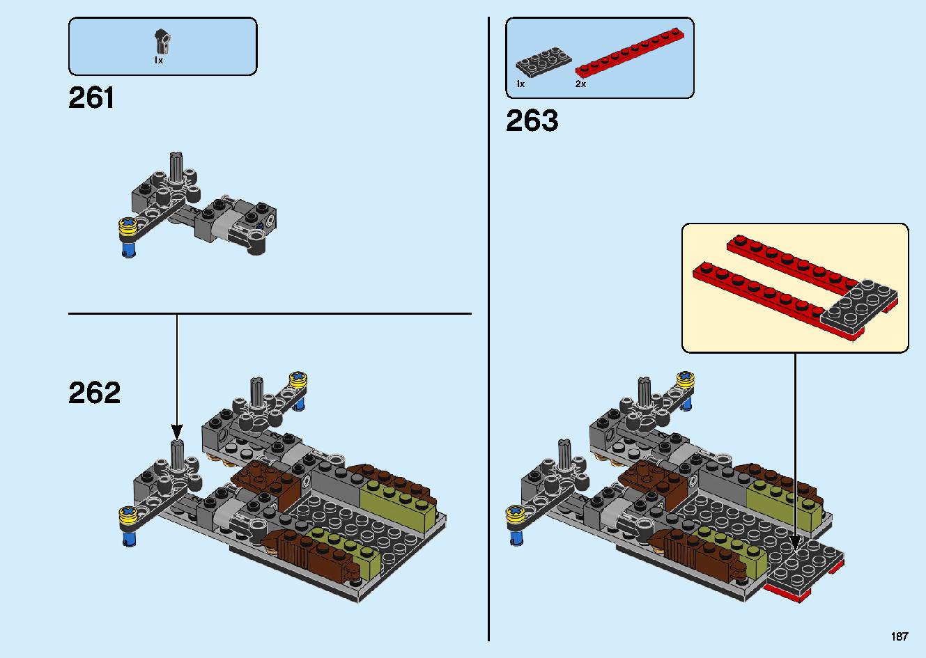 陸上戦艦バウンティ号 70677 レゴの商品情報 レゴの説明書・組立方法 187 page