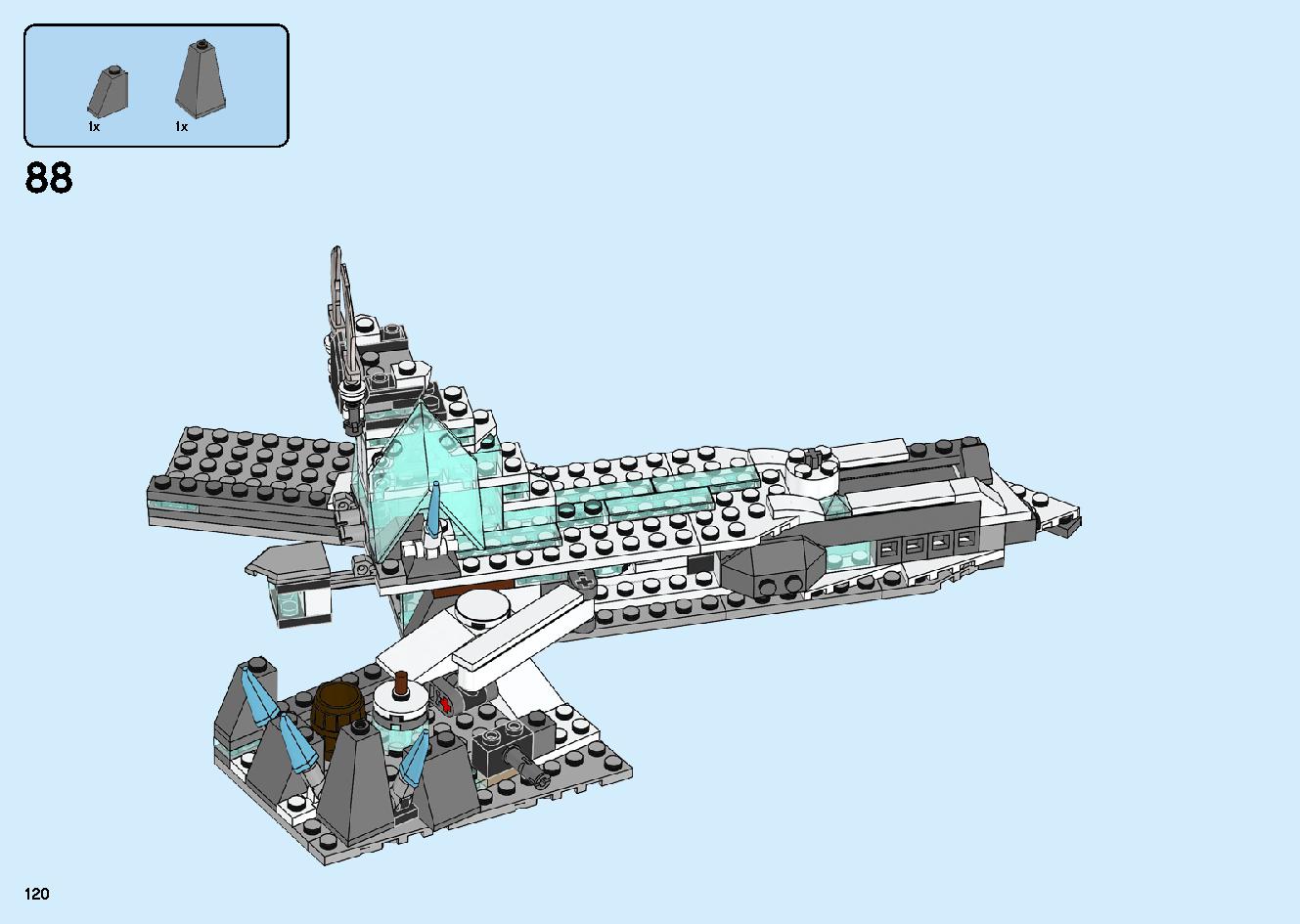 魔境のブリザード神殿 70678 レゴの商品情報 レゴの説明書・組立方法 120 page