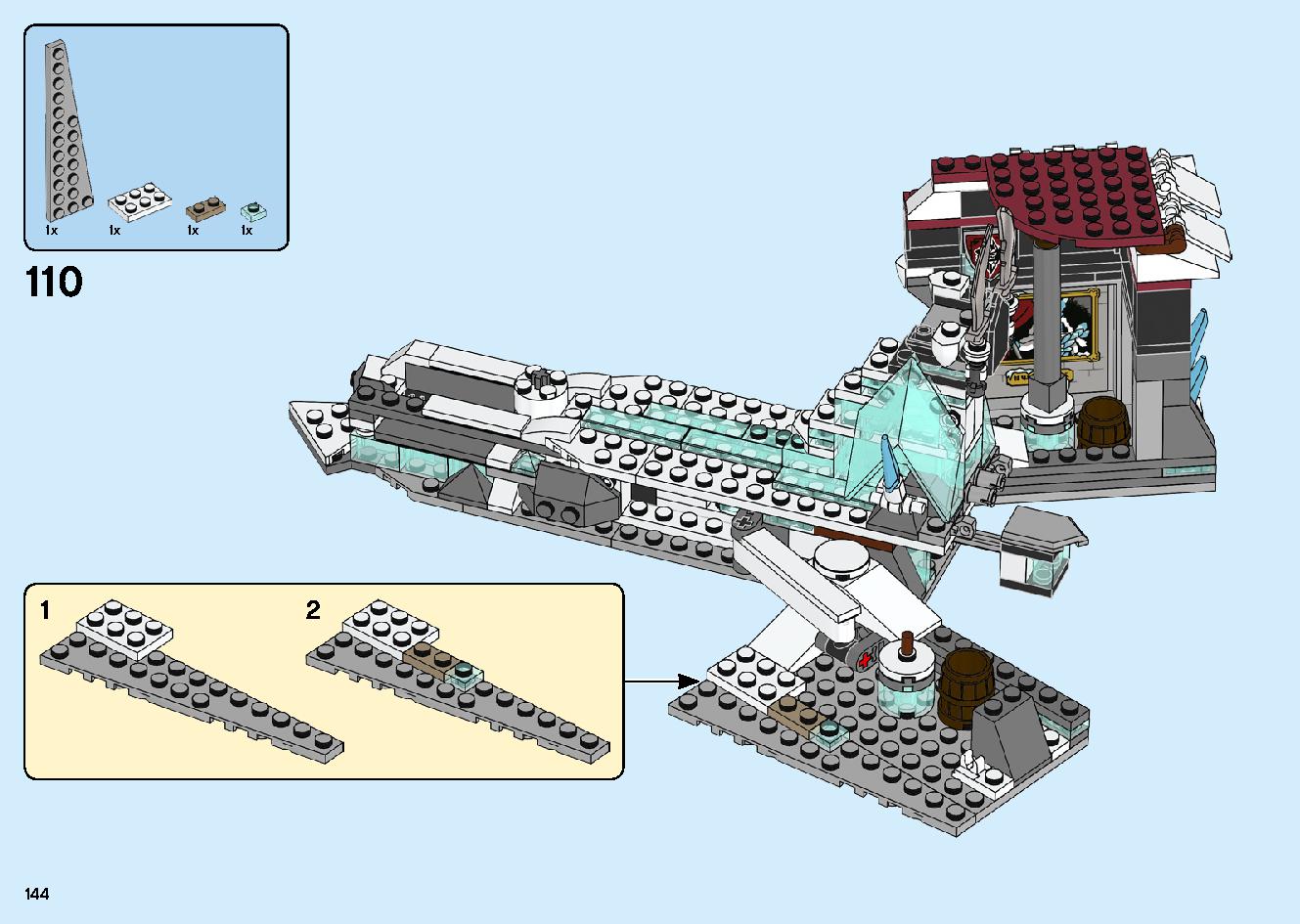 魔境のブリザード神殿 70678 レゴの商品情報 レゴの説明書・組立方法 144 page