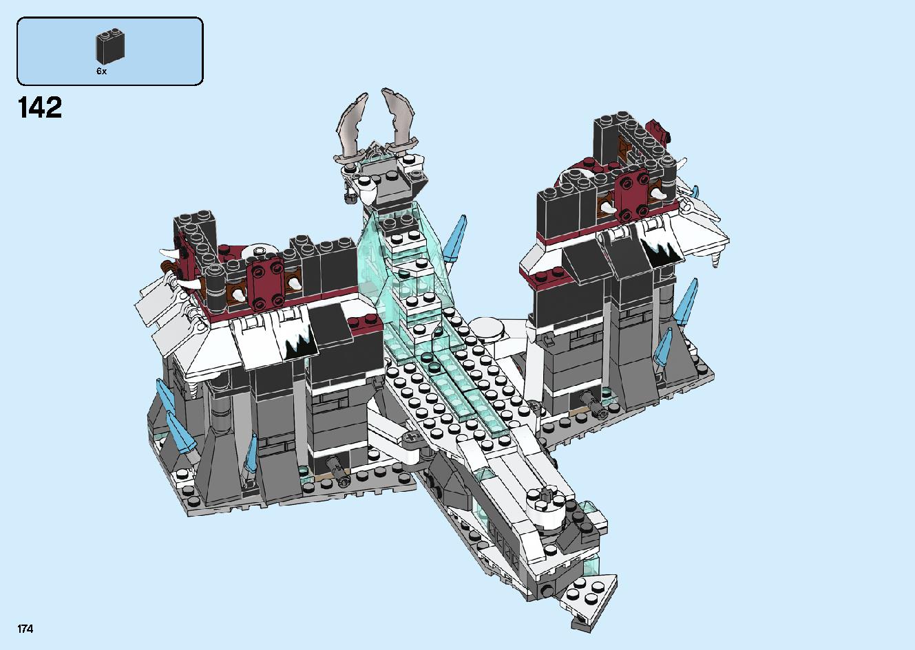 魔境のブリザード神殿 70678 レゴの商品情報 レゴの説明書・組立方法 174 page
