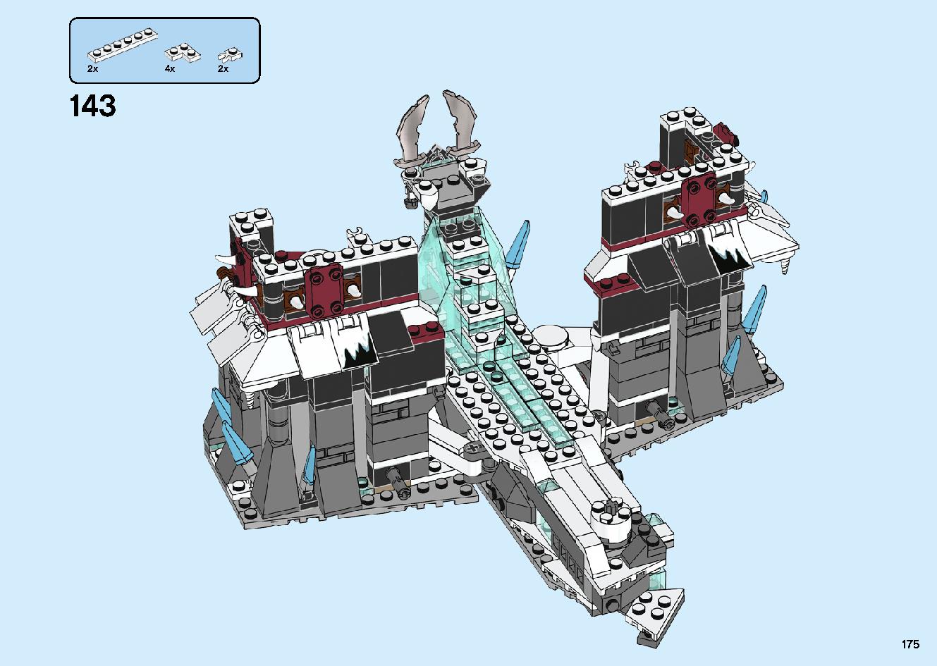 魔境のブリザード神殿 70678 レゴの商品情報 レゴの説明書・組立方法 175 page