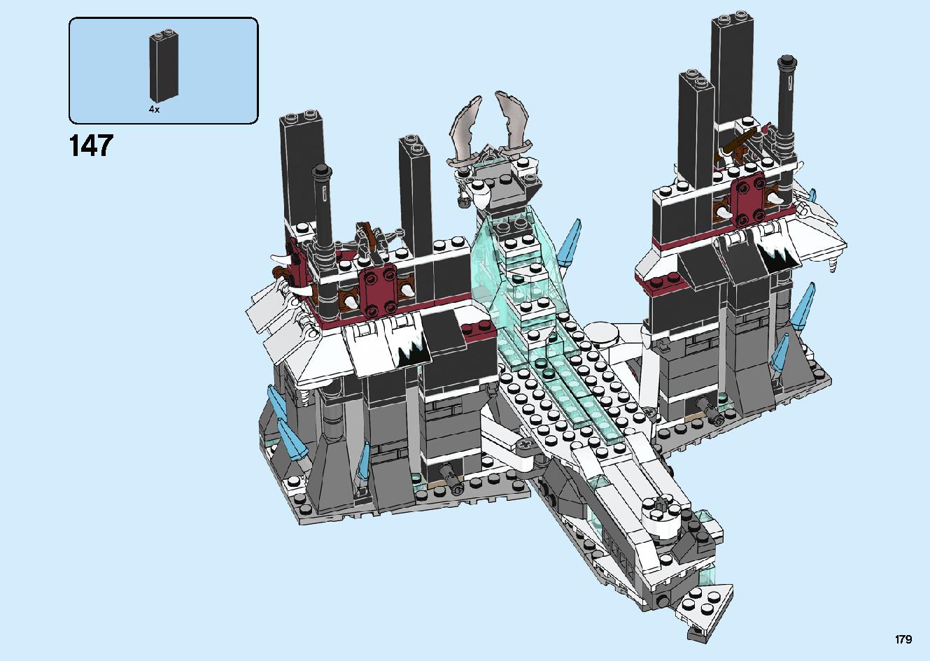 魔境のブリザード神殿 70678 レゴの商品情報 レゴの説明書・組立方法 179 page