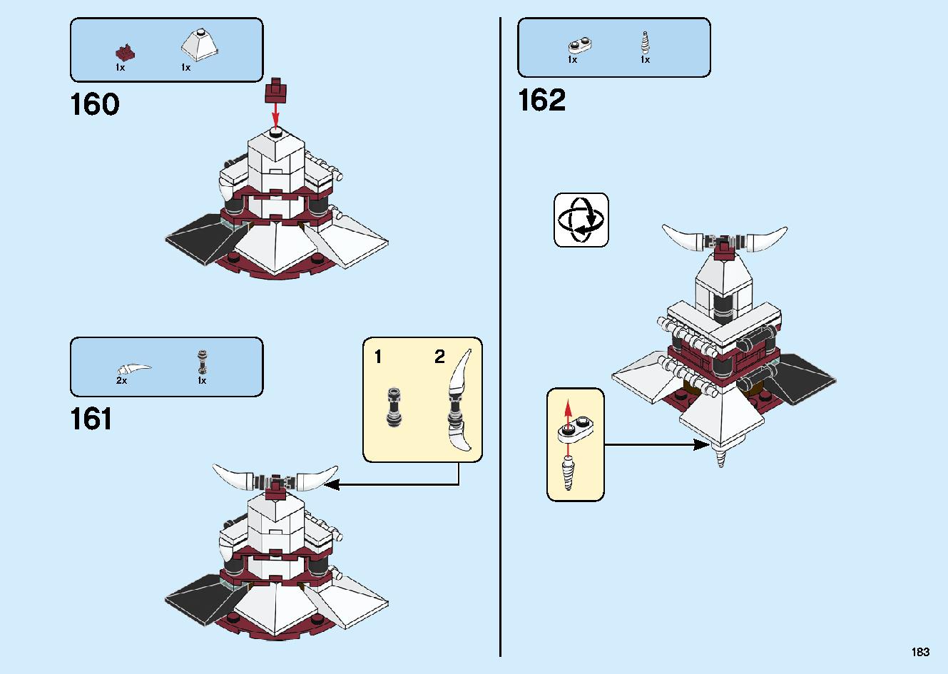 魔境のブリザード神殿 70678 レゴの商品情報 レゴの説明書・組立方法 183 page