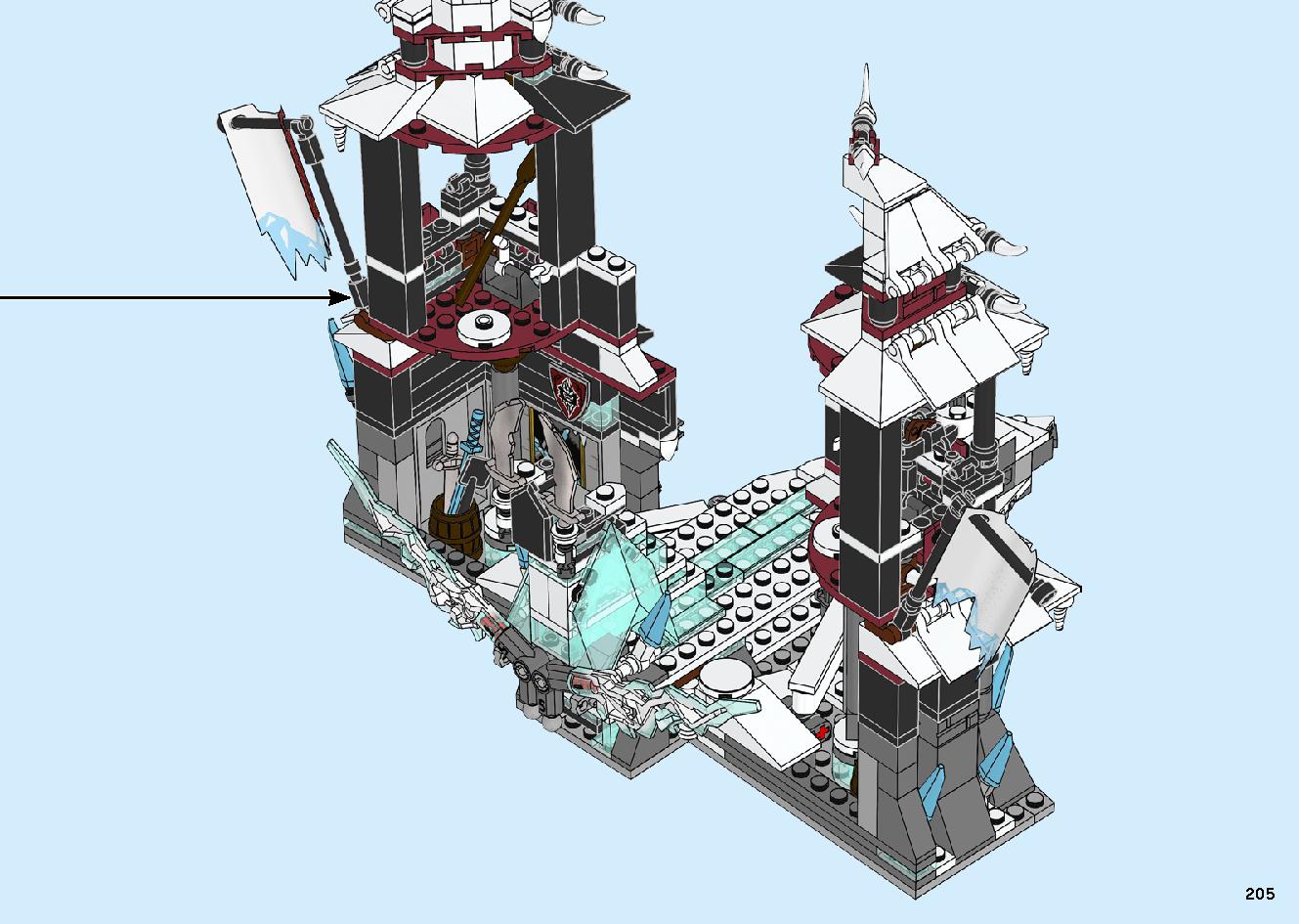 魔境のブリザード神殿 70678 レゴの商品情報 レゴの説明書・組立方法 205 page