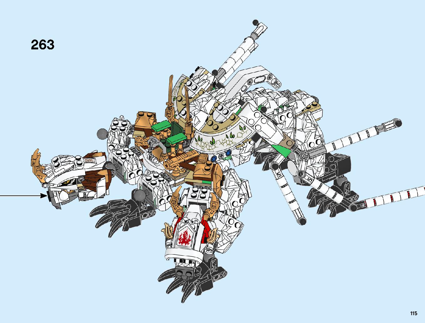 究極のウルトラ・ドラゴン：アルティメルス 70679 レゴの商品情報 レゴの説明書・組立方法 115 page