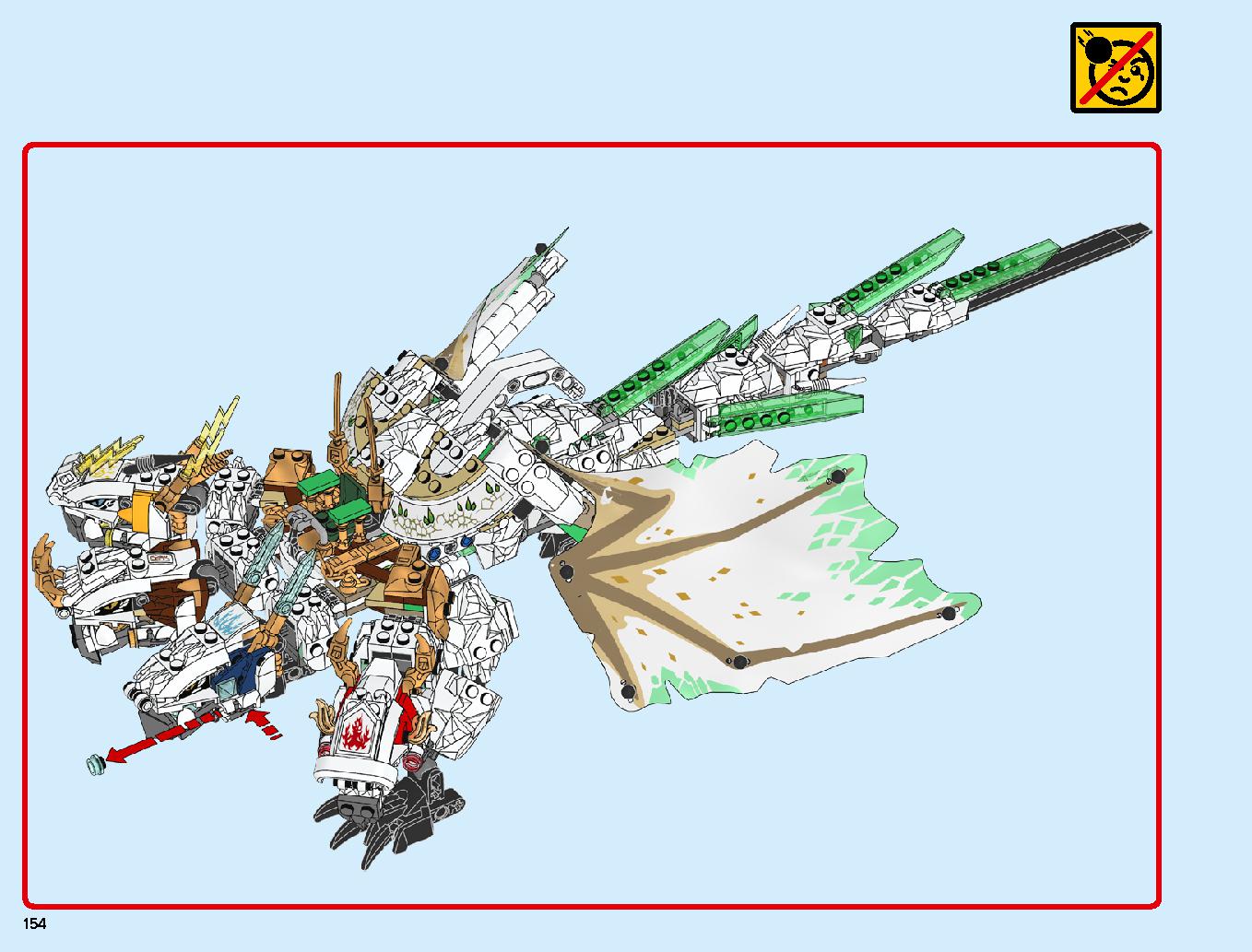究極のウルトラ・ドラゴン：アルティメルス 70679 レゴの商品情報 レゴの説明書・組立方法 154 page