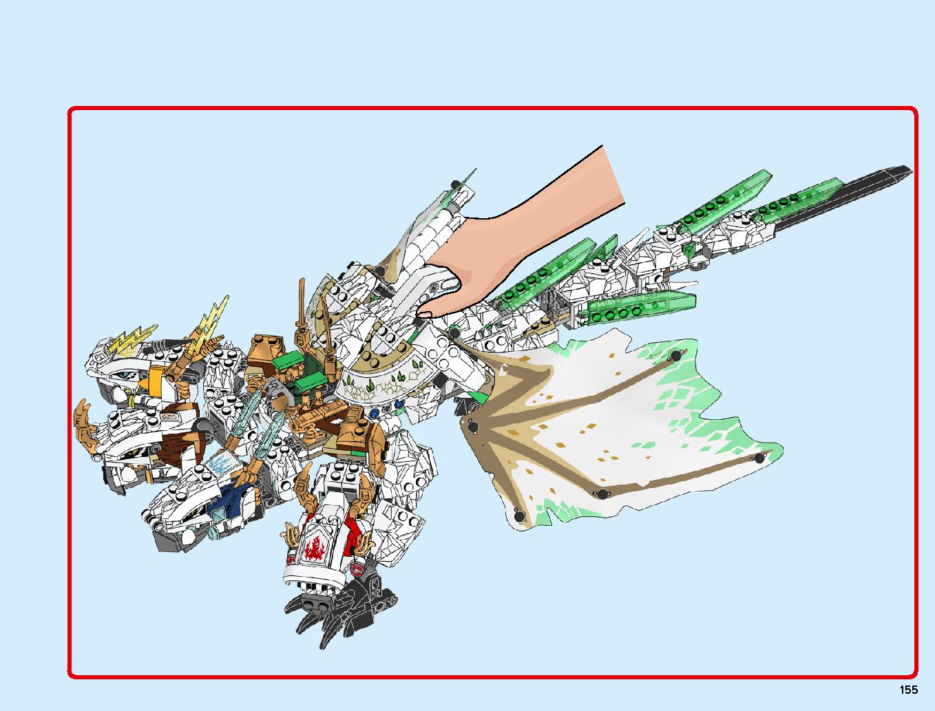究極のウルトラ・ドラゴン：アルティメルス 70679 レゴの商品情報 レゴの説明書・組立方法 155 page