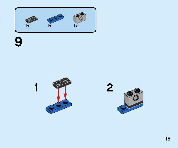 トルネードスピナー ジェイ 70682 レゴの商品情報 レゴの説明書・組立方法 15 page