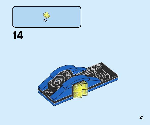 Spinjitzu Slam - Jay 70682 LEGO information LEGO instructions 21 page