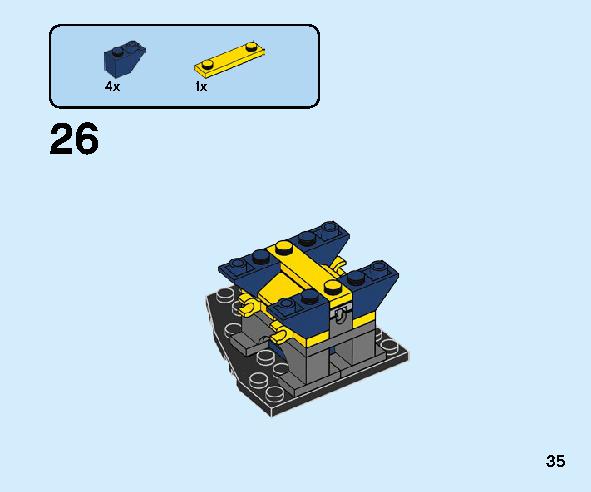 トルネードスピナー ジェイ 70682 レゴの商品情報 レゴの説明書・組立方法 35 page