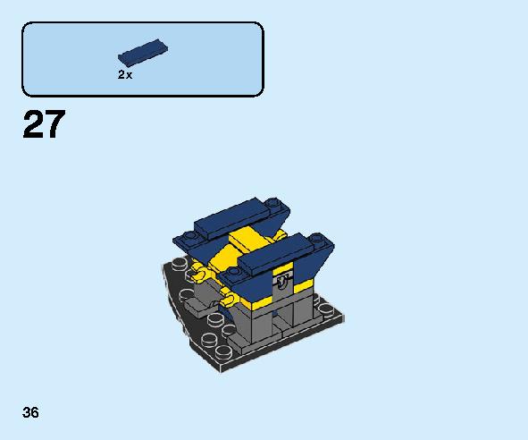 トルネードスピナー ジェイ 70682 レゴの商品情報 レゴの説明書・組立方法 36 page
