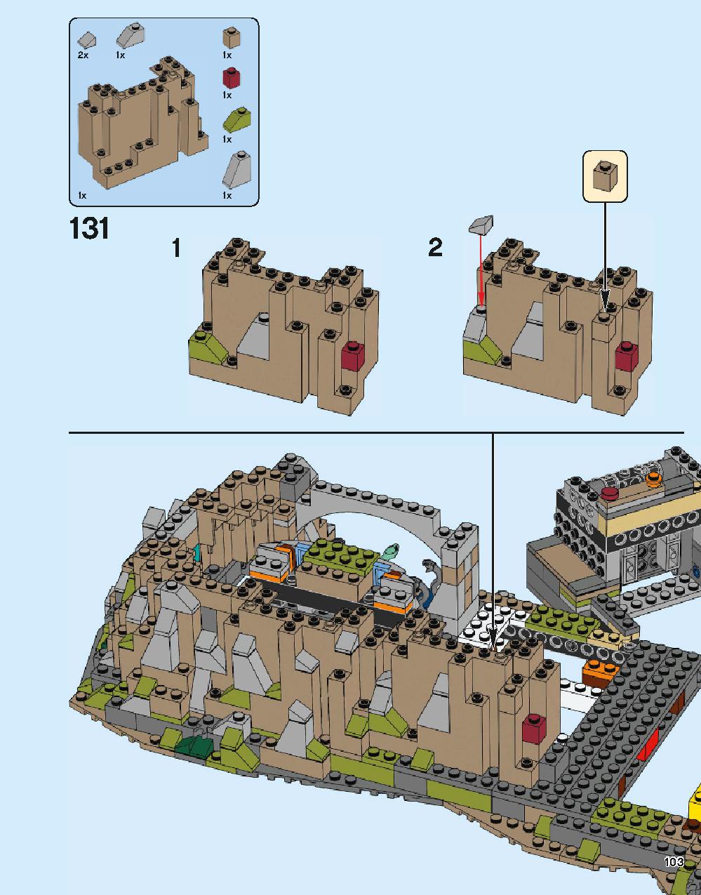 Hogwarts Castle 71043 LEGO information LEGO instructions 103 page