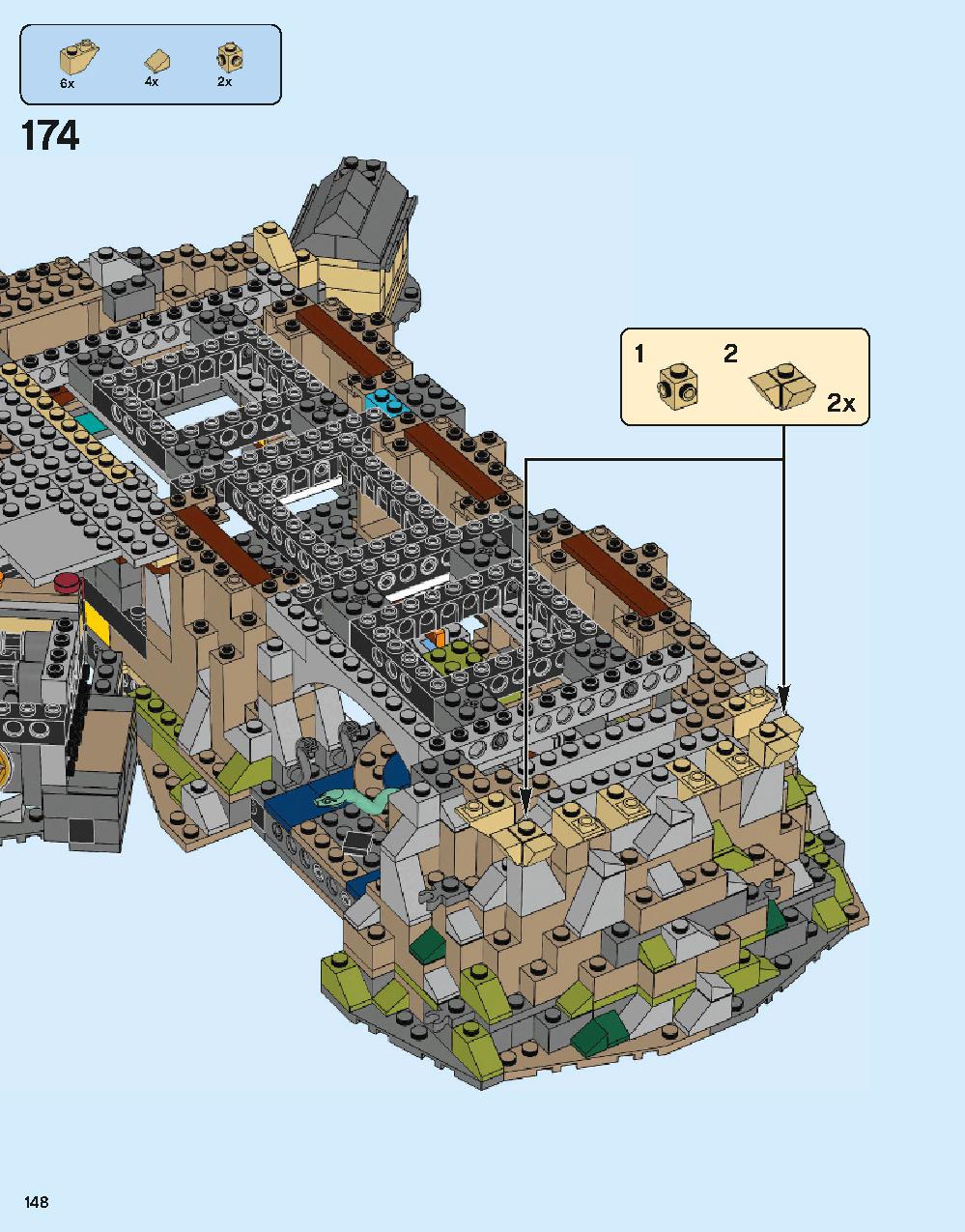 ホグワーツ城 71043 レゴの商品情報 レゴの説明書・組立方法 148 page