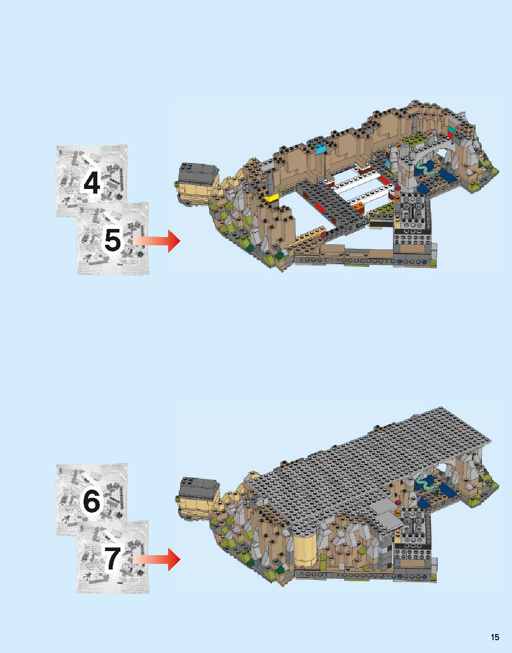 Hogwarts Castle 71043 LEGO information LEGO instructions 15 page
