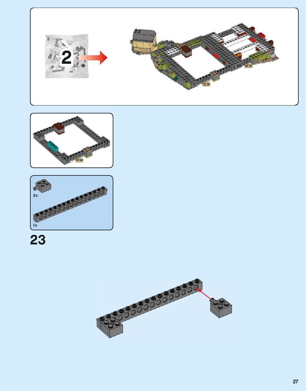 Hogwarts Castle 71043 LEGO information LEGO instructions 27 page
