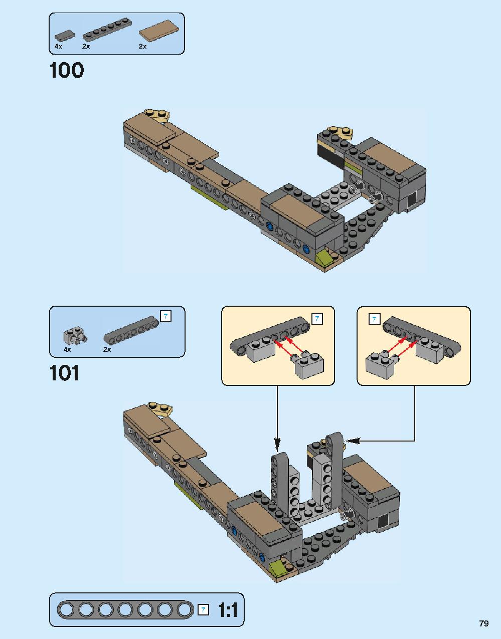 Hogwarts Castle 71043 LEGO information LEGO instructions 79 page