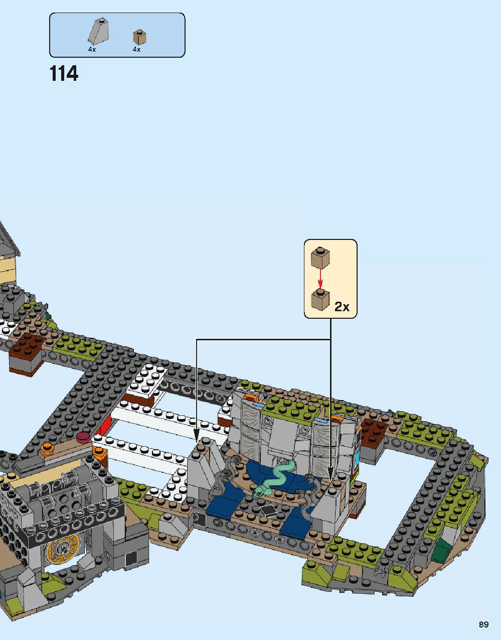 Hogwarts Castle 71043 LEGO information LEGO instructions 89 page