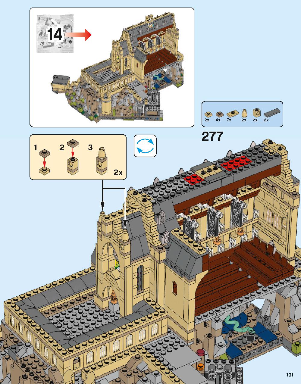 Hogwarts Castle 71043 LEGO information LEGO instructions 101 page