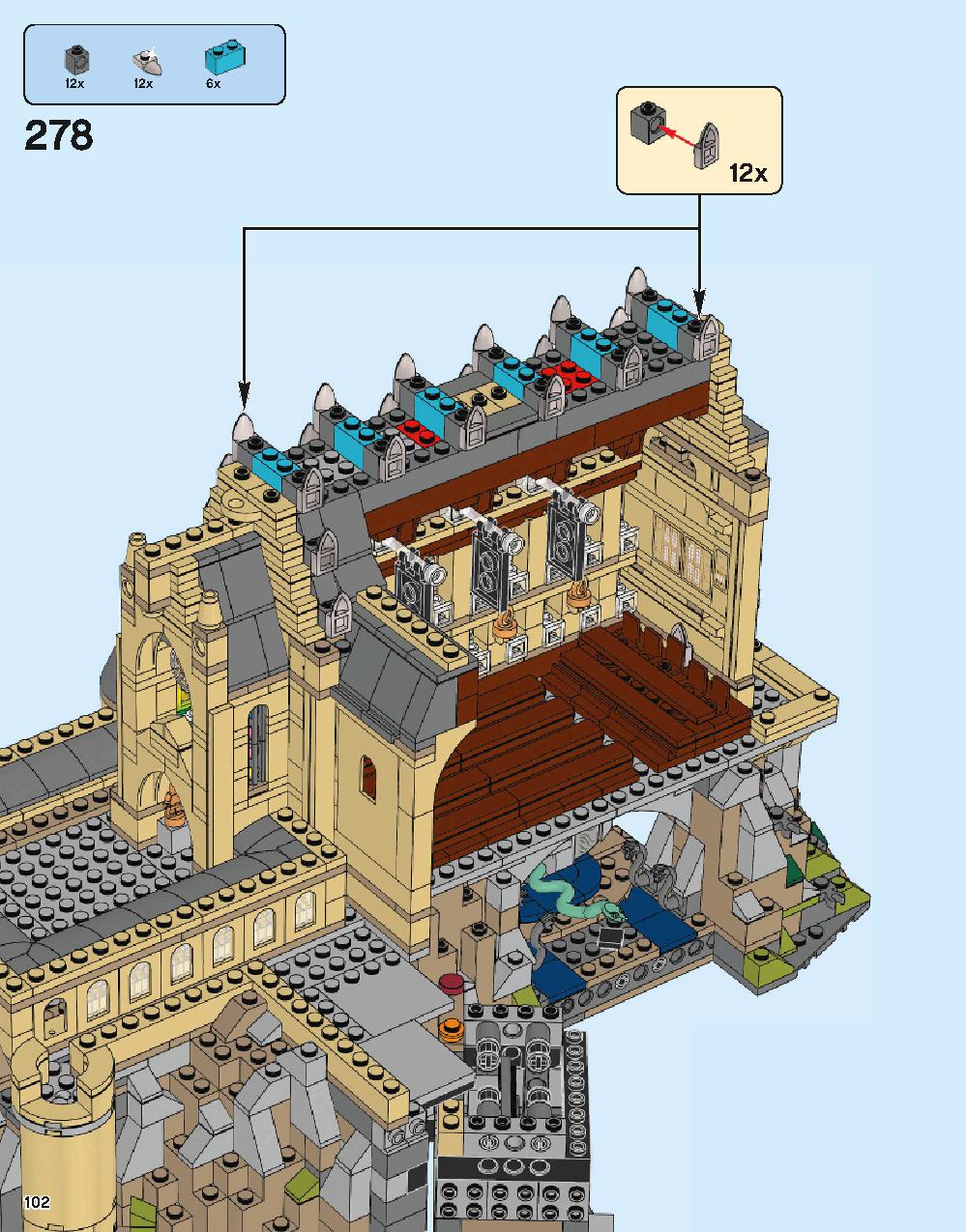 ホグワーツ城 71043 レゴの商品情報 レゴの説明書・組立方法 102 page
