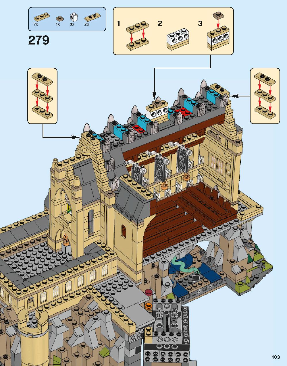 Hogwarts Castle 71043 LEGO information LEGO instructions 103 page