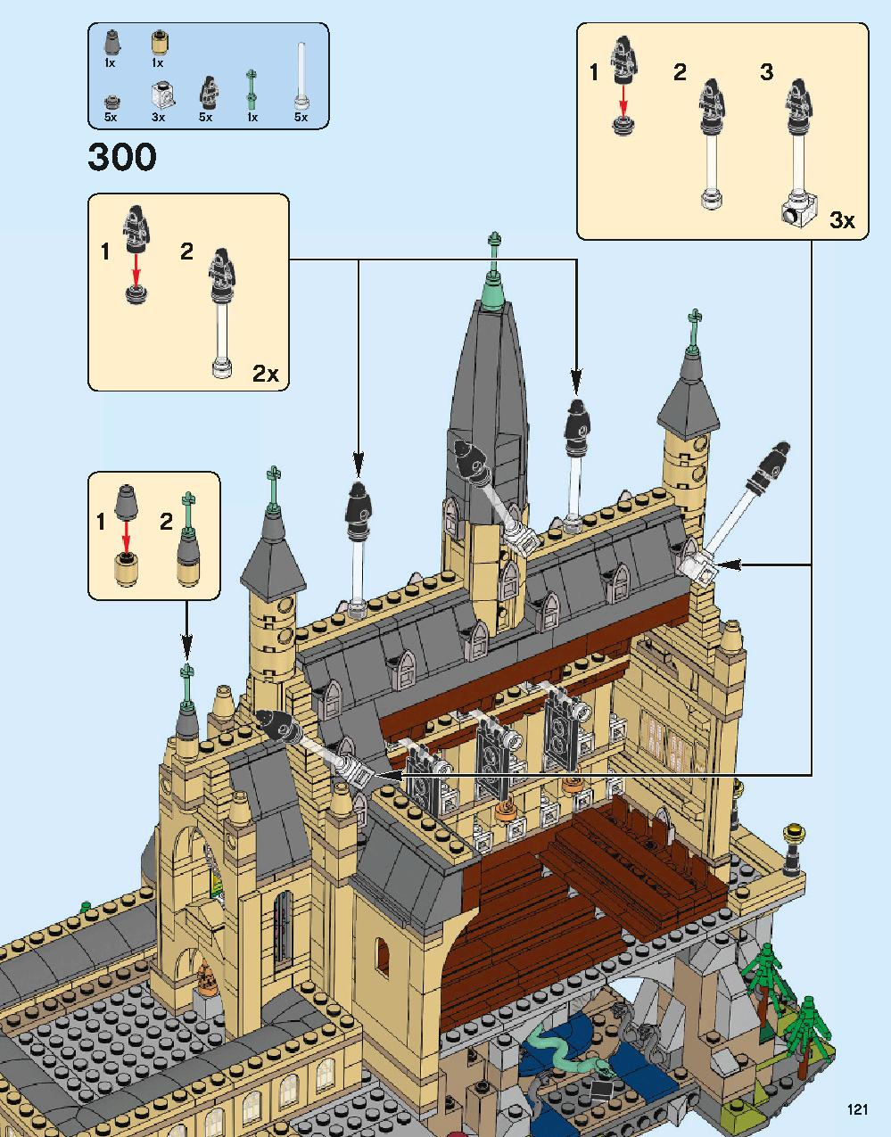 Hogwarts Castle 71043 LEGO information LEGO instructions 121 page