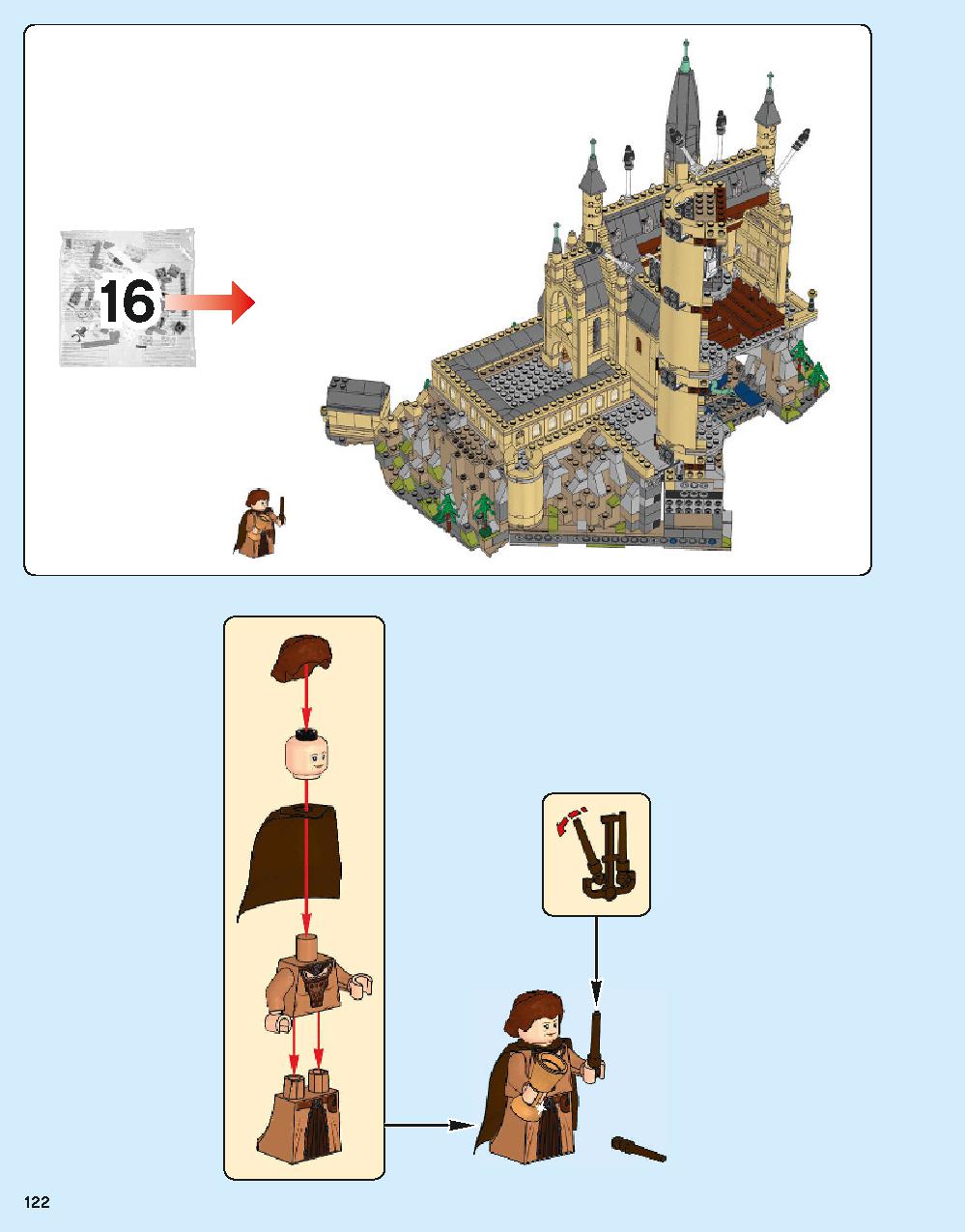 Hogwarts Castle 71043 LEGO information LEGO instructions 122 page