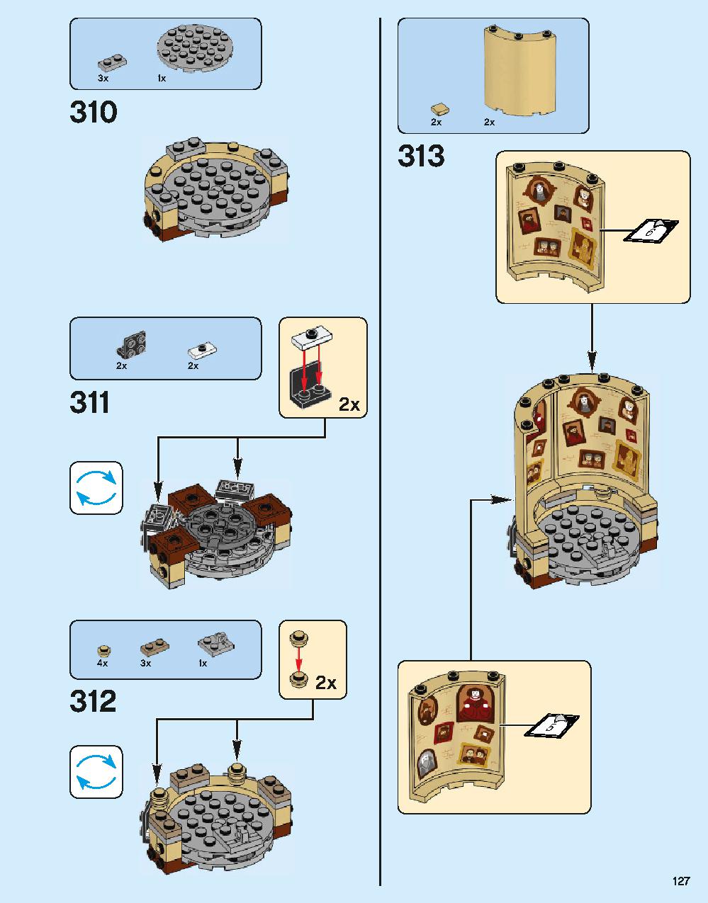 ホグワーツ城 71043 レゴの商品情報 レゴの説明書・組立方法 127 page