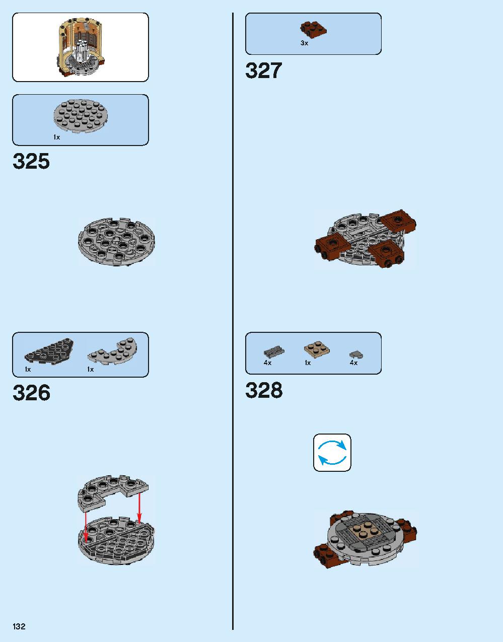 ホグワーツ城 71043 レゴの商品情報 レゴの説明書・組立方法 132 page