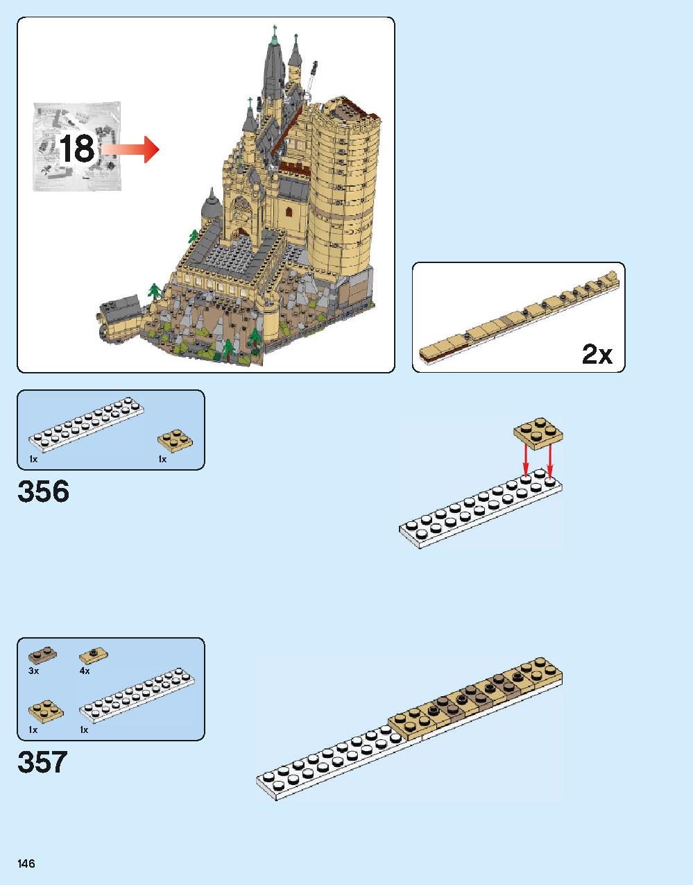 Hogwarts Castle 71043 LEGO information LEGO instructions 146 page