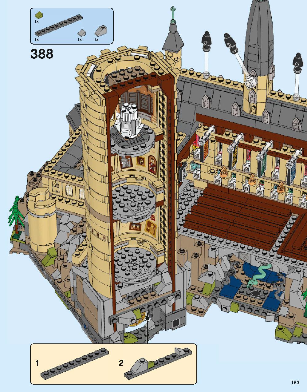 Hogwarts Castle 71043 LEGO information LEGO instructions 163 page