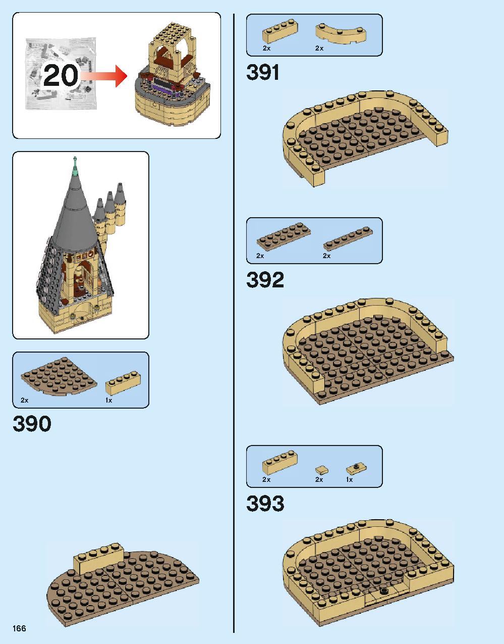 Hogwarts Castle 71043 LEGO information LEGO instructions 166 page