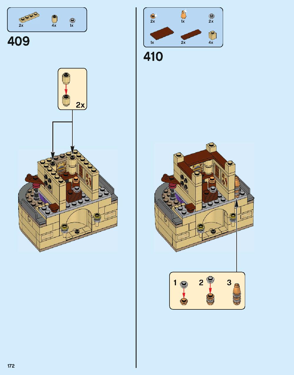 Hogwarts Castle 71043 LEGO information LEGO instructions 172 page
