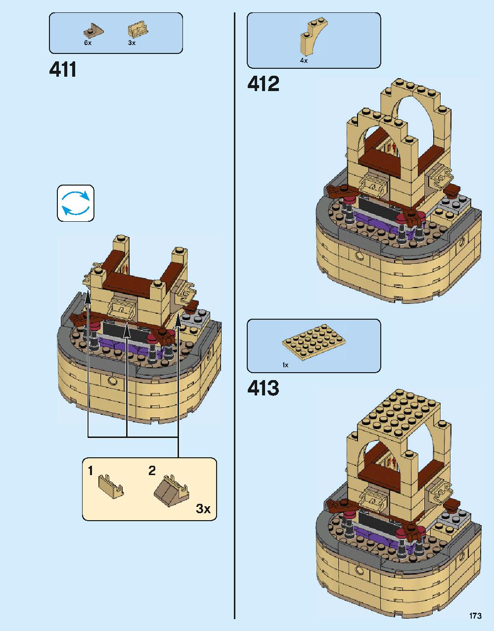 Hogwarts Castle 71043 LEGO information LEGO instructions 173 page