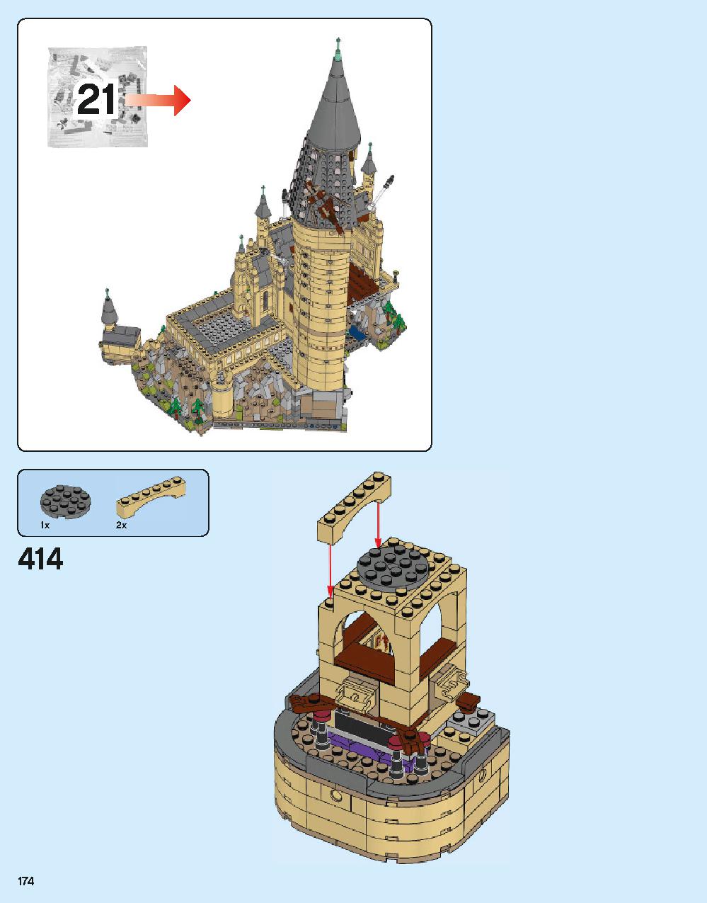 Hogwarts Castle 71043 LEGO information LEGO instructions 174 page