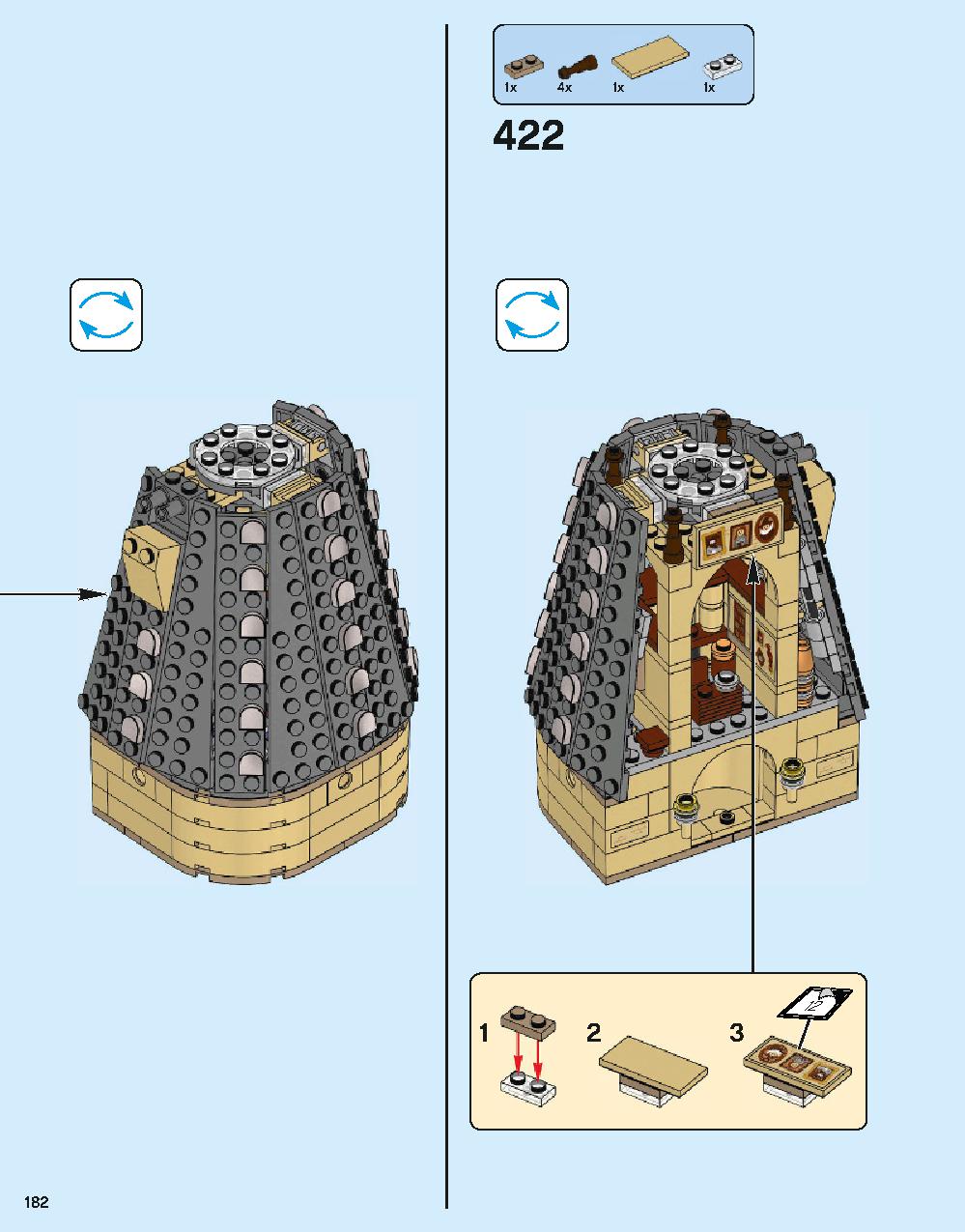 Hogwarts Castle 71043 LEGO information LEGO instructions 182 page