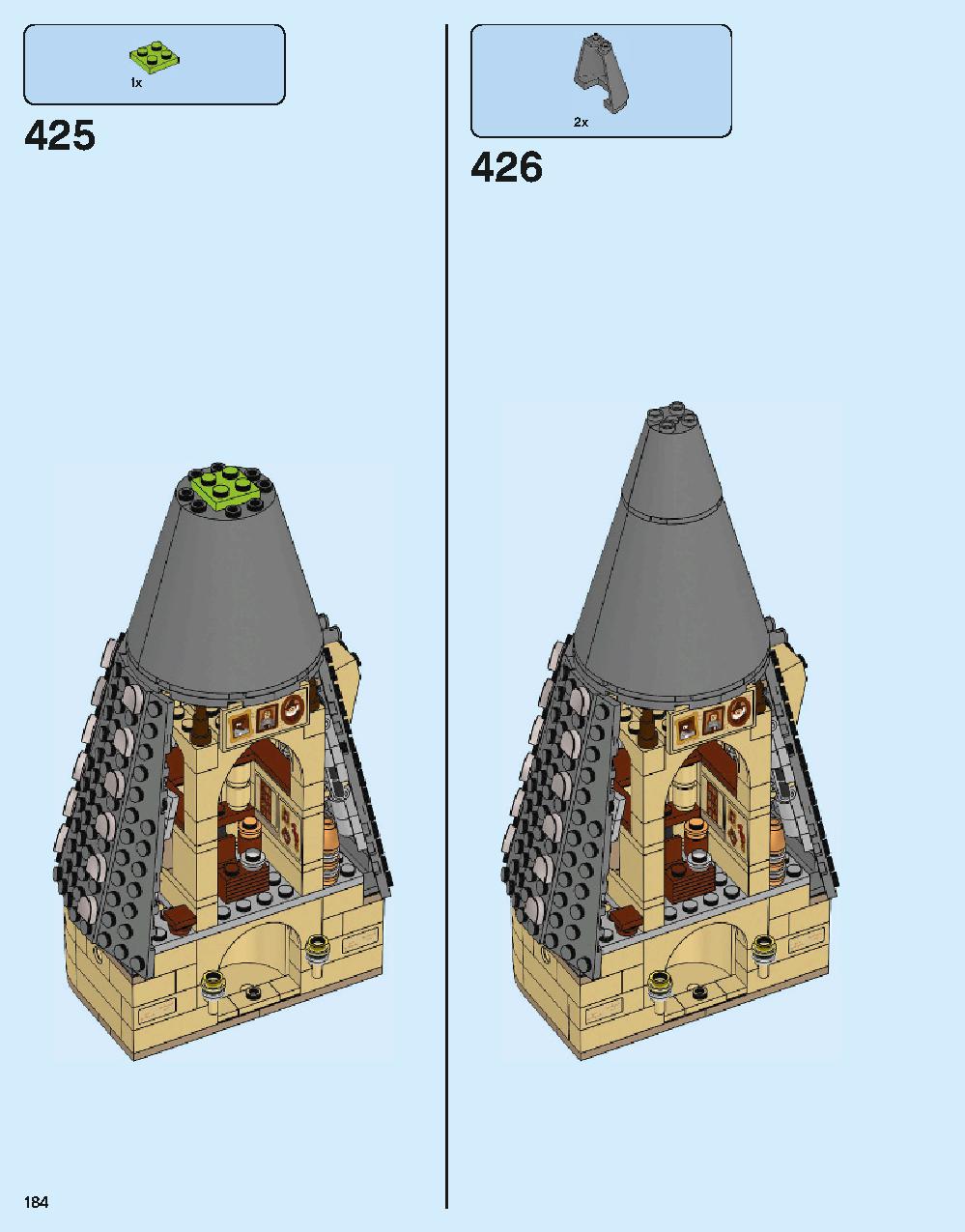 Hogwarts Castle 71043 LEGO information LEGO instructions 184 page