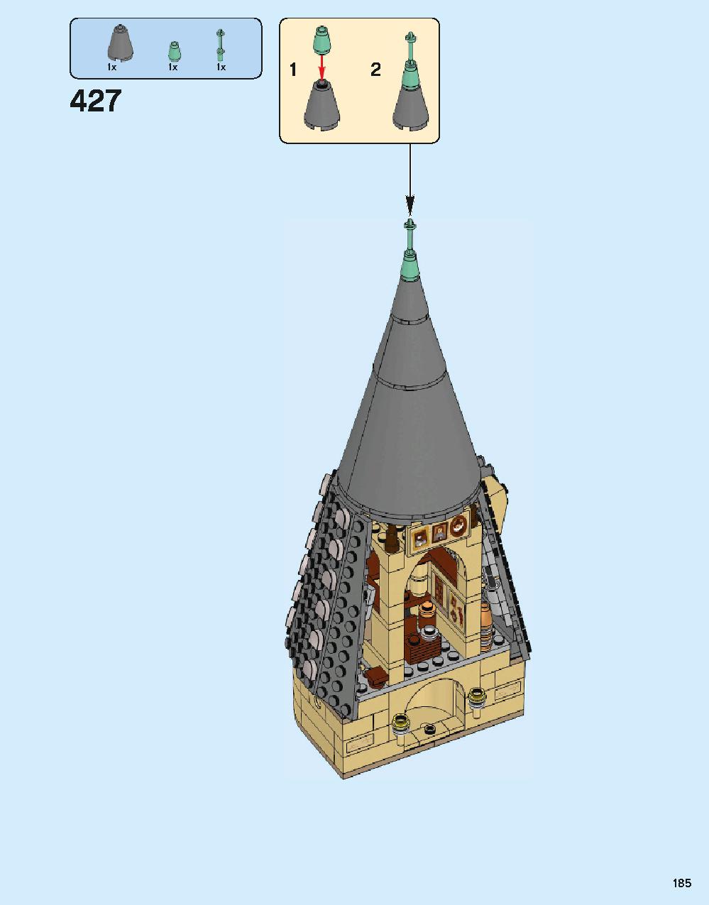 Hogwarts Castle 71043 LEGO information LEGO instructions 185 page