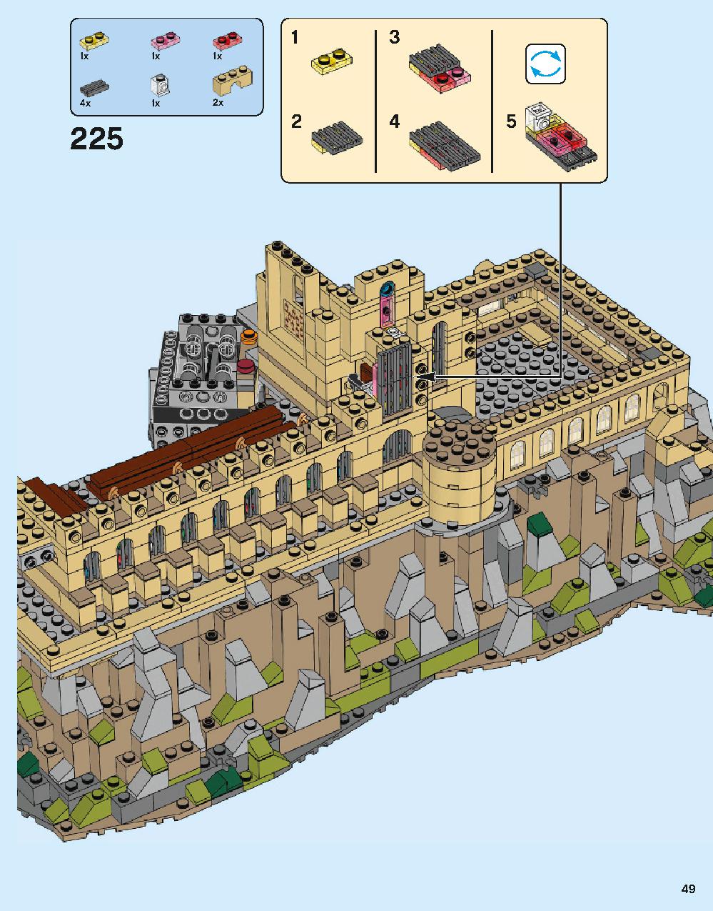 ホグワーツ城 71043 レゴの商品情報 レゴの説明書・組立方法 49 page