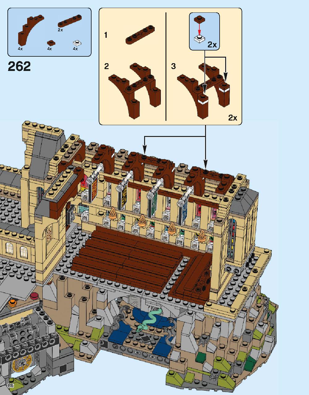 Hogwarts Castle 71043 LEGO information LEGO instructions 86 page