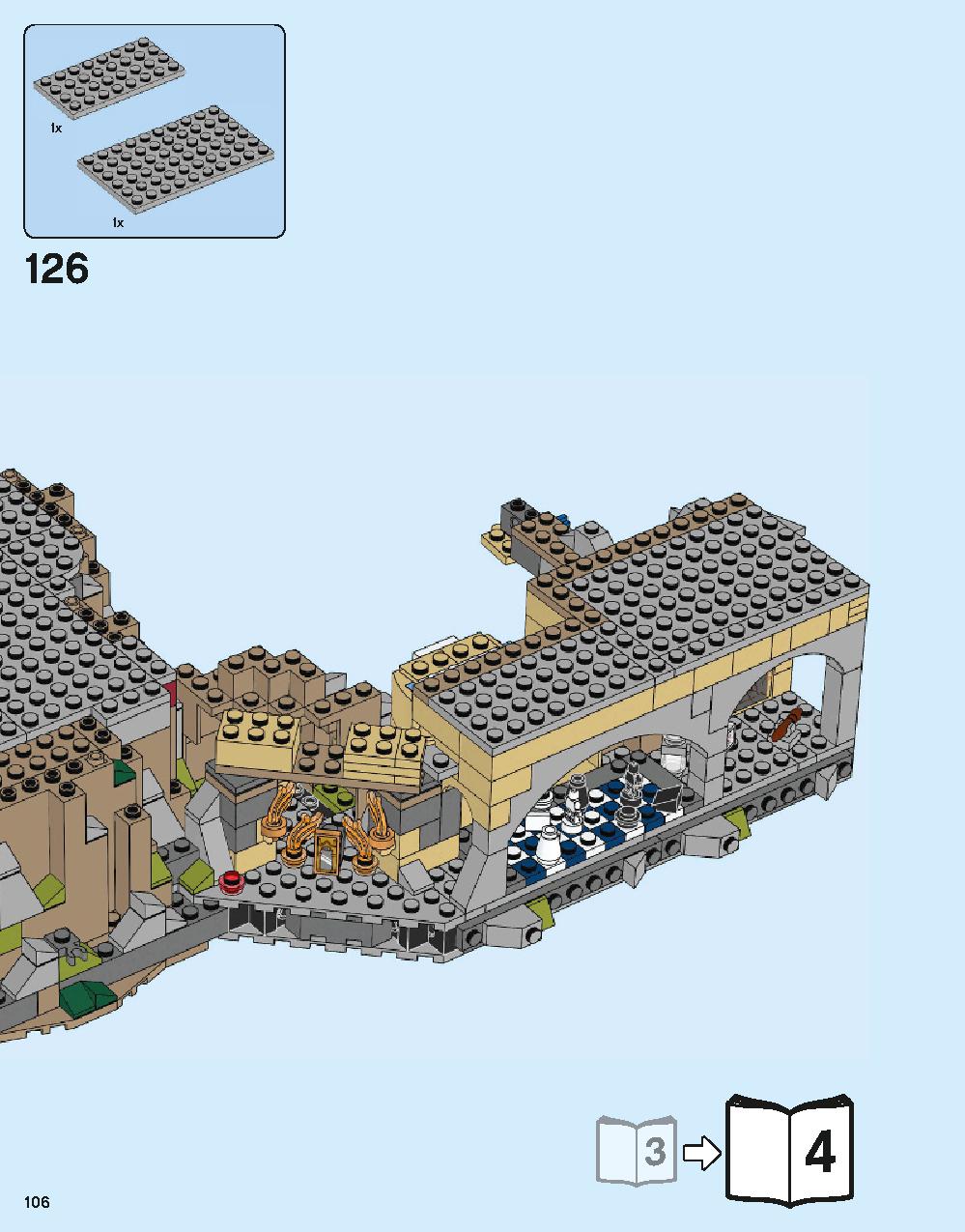 Hogwarts Castle 71043 LEGO information LEGO instructions 106 page