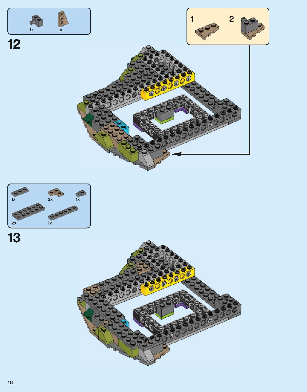 Hogwarts Castle 71043 LEGO information LEGO instructions 16 page